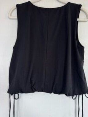 Classic Black Sleeveless Top (Size S)